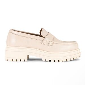 ALOHAS Obsidian Leather Loafer in Cream
